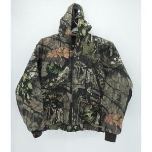 Rustic Ridge Jacket Mens XL Camo Hooded Insulated Full Zip Outdoor Hunting